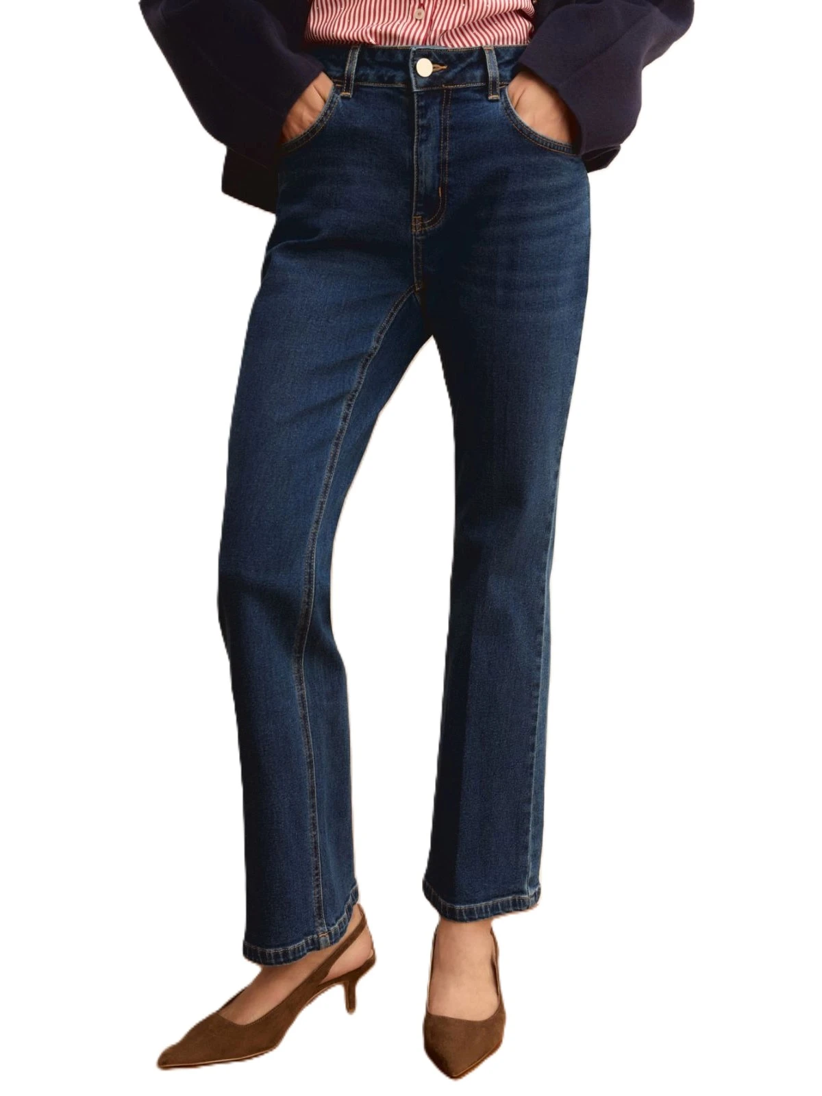 JEANS REGULAR IN COTONE STRECTH ADERENTI DONNA BLU