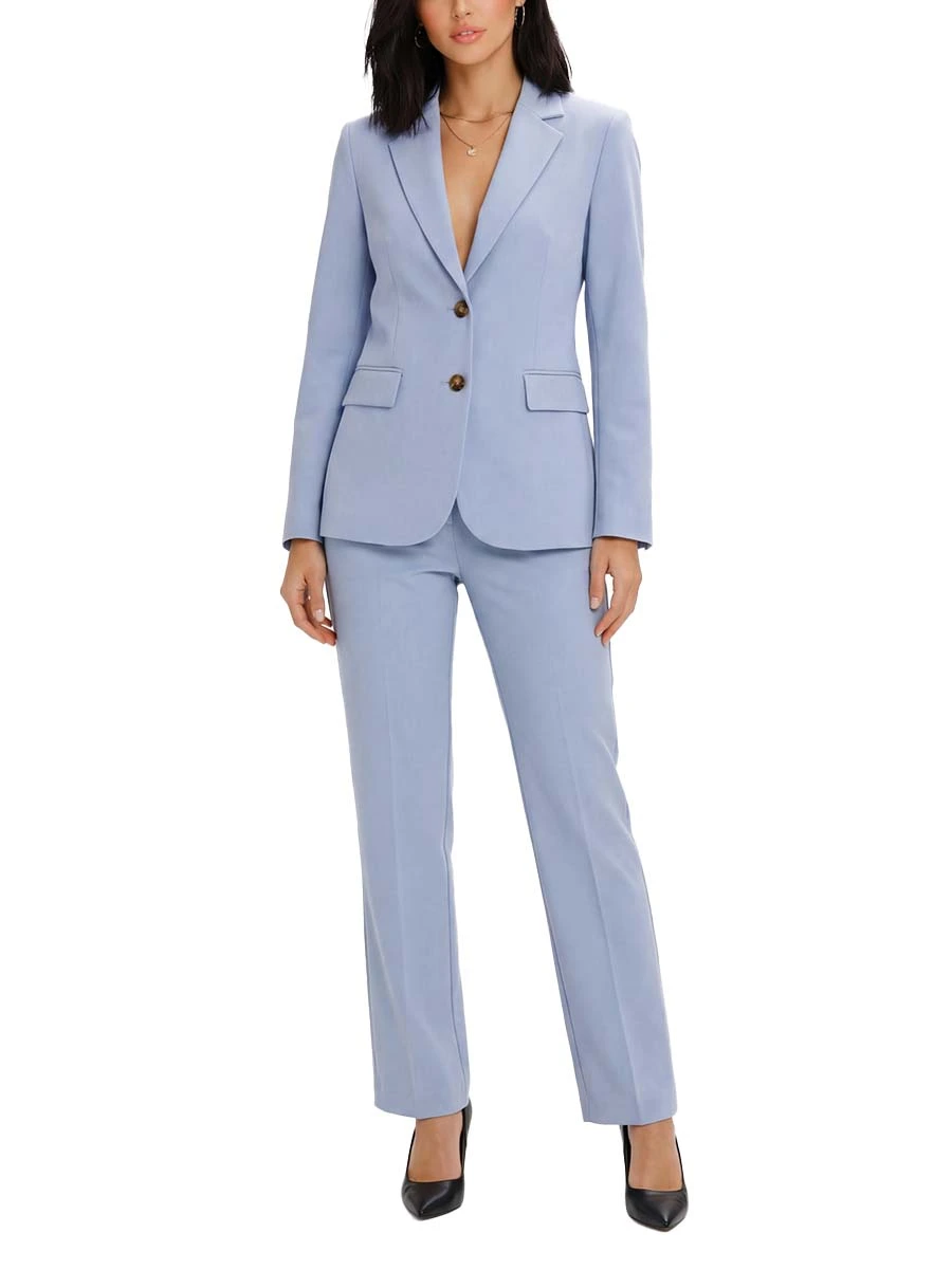 TAILLEUR IN TWILL DONNA AZZURRO