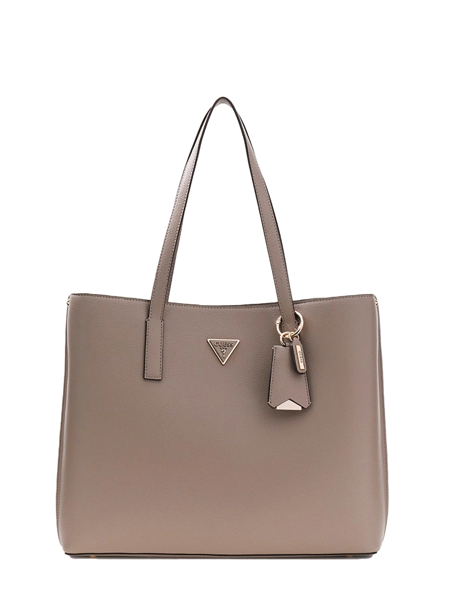 BORSA A SPALLA CON MANICI E CHARM DONNA  TORTORA