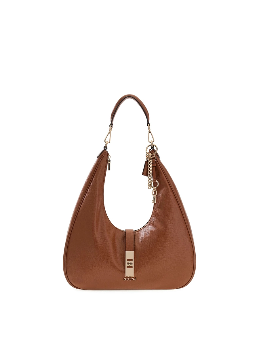 BORSA A SPALLA HWBG9897020 BROOKE HOBO DONNA  CUOIO