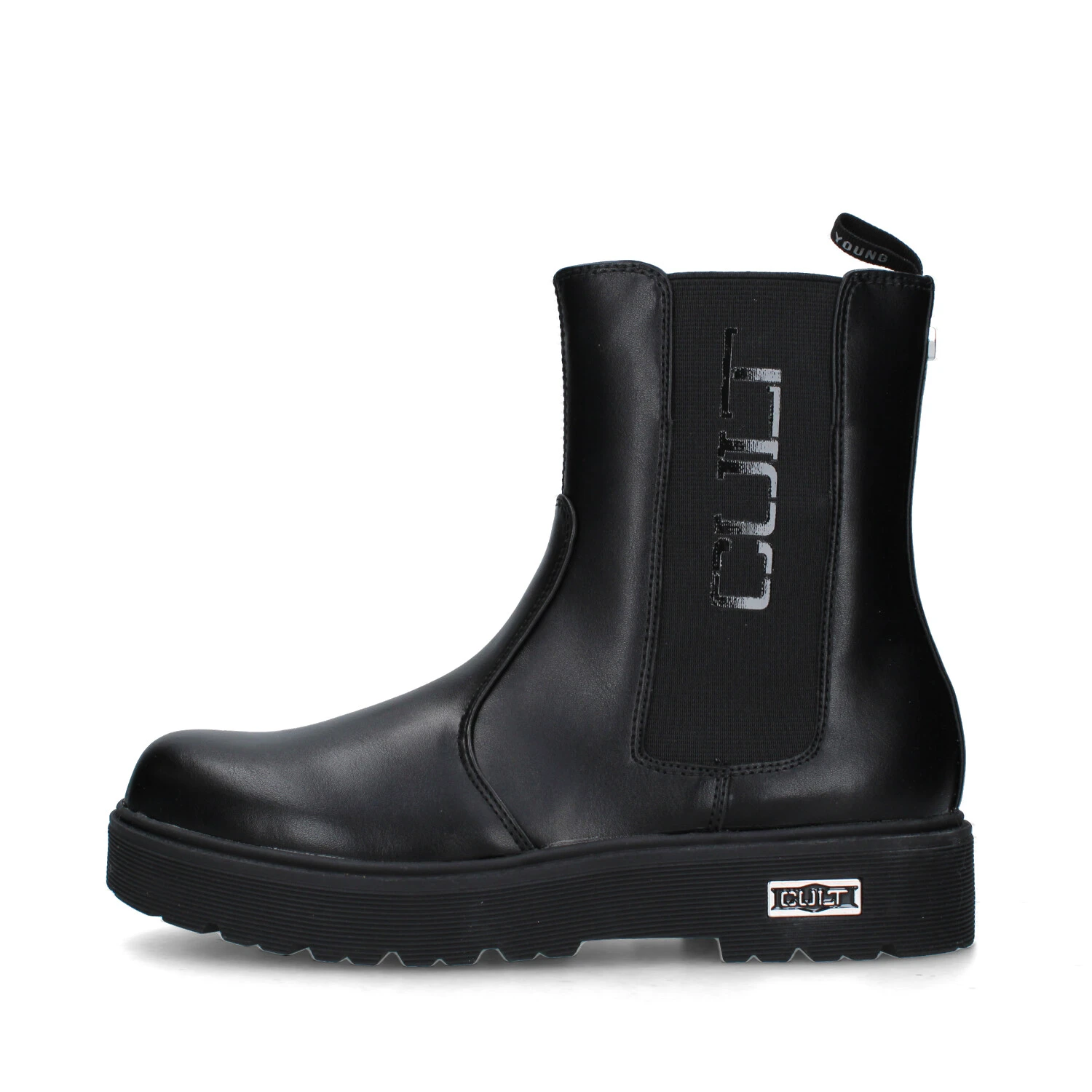 STIVALETTI TACCO BASSO T-383-W DONNA NERO