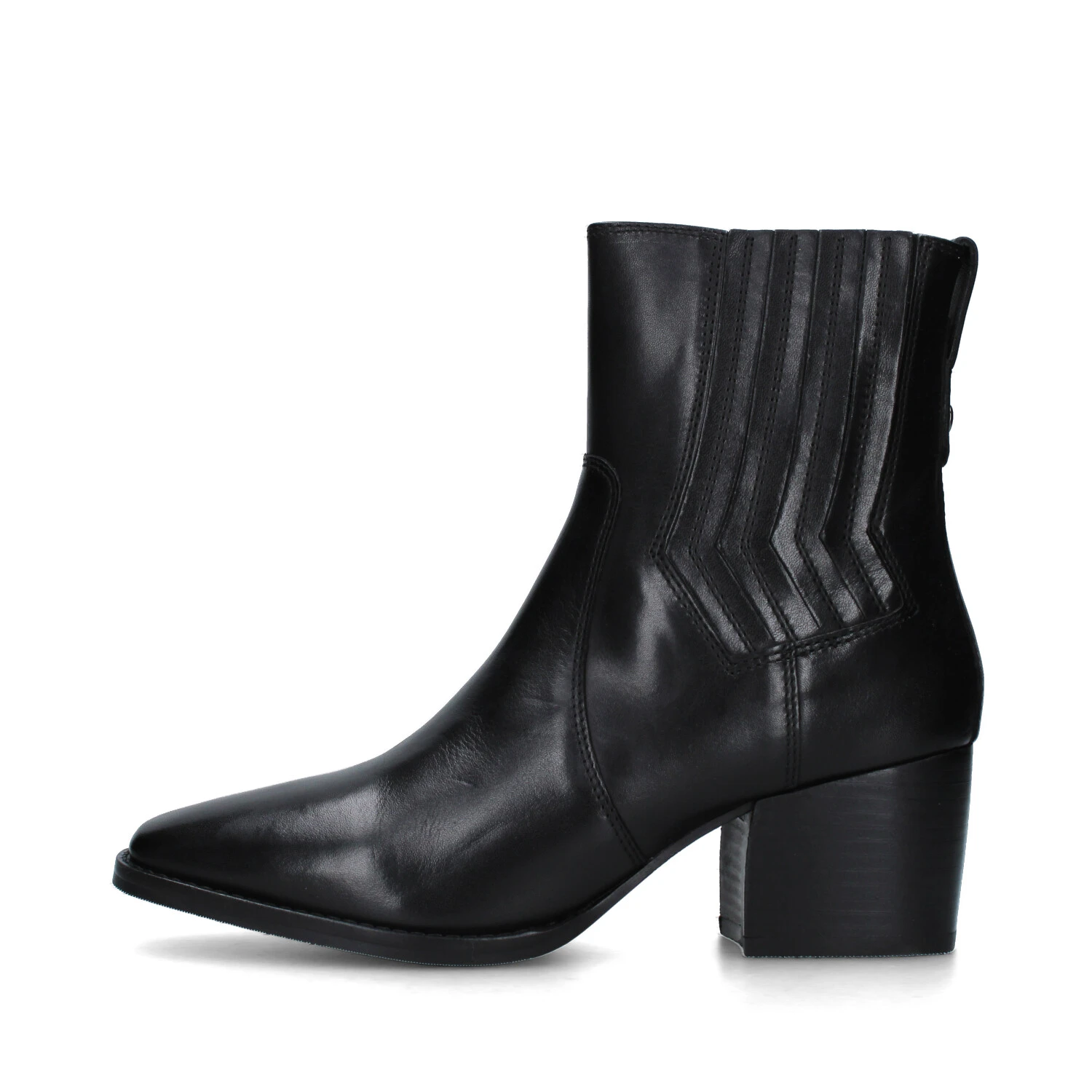 Stivaletto Donna Madewell In Pelle Nera – Tacco Grosso Con Zip – Taglia 9 US