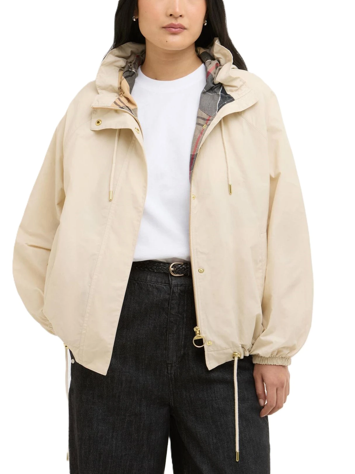 GIACCA IMPERMEABILE HAWKRIDGE IN MISTO COTONE DONNA BEIGE