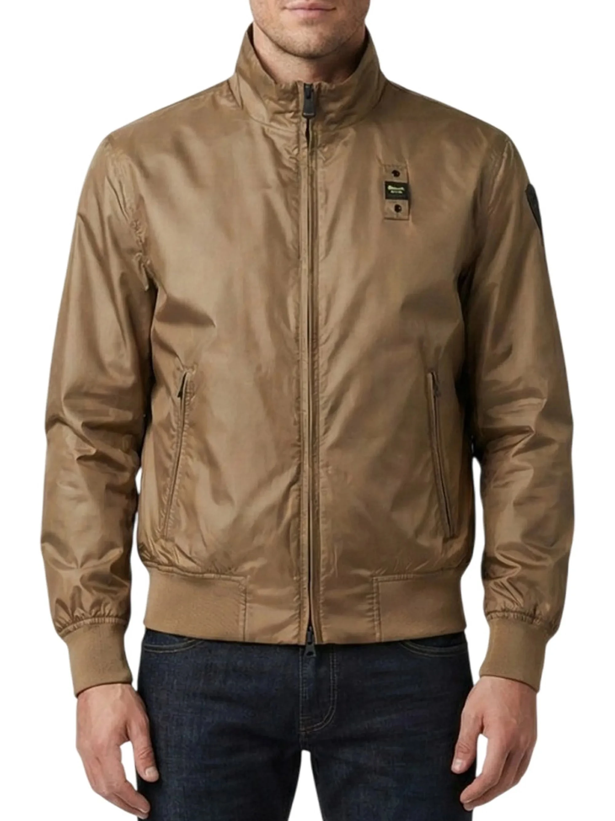 GIACCA MODELLO BOMBER CON COSTINE UOMO MARRONE