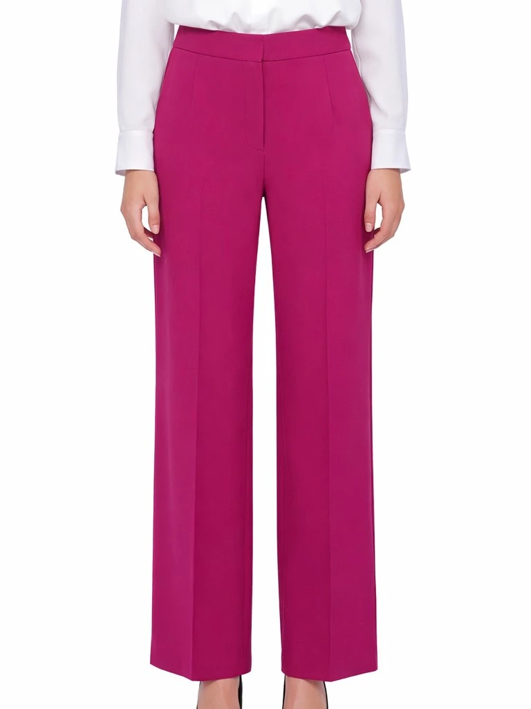 PANTALONI PALAZZO CON GANCIO A UOMO DONNA FUCSIA
