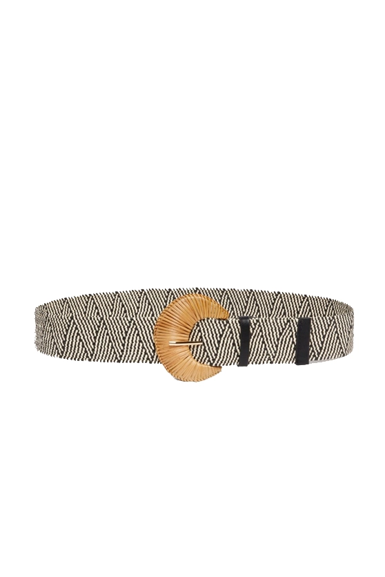 CINTURA ELASTICIZZATA IN RAFIA DONNA BIANCO