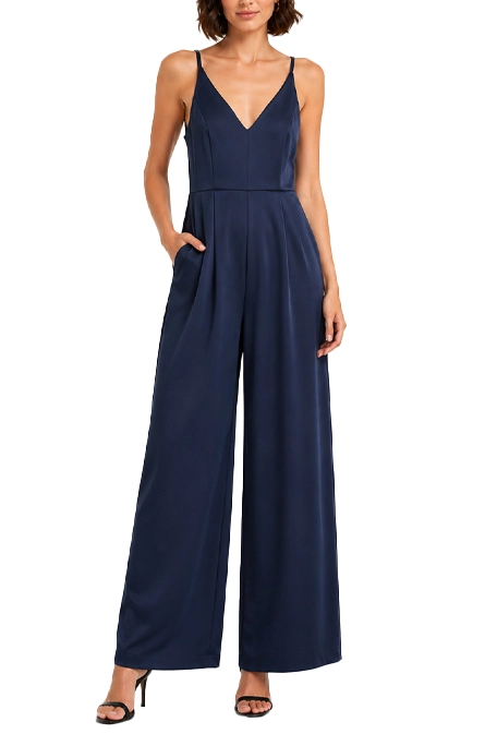TUTA ELEGANTE CON SPALLINE SOTTILI DONNA BLU