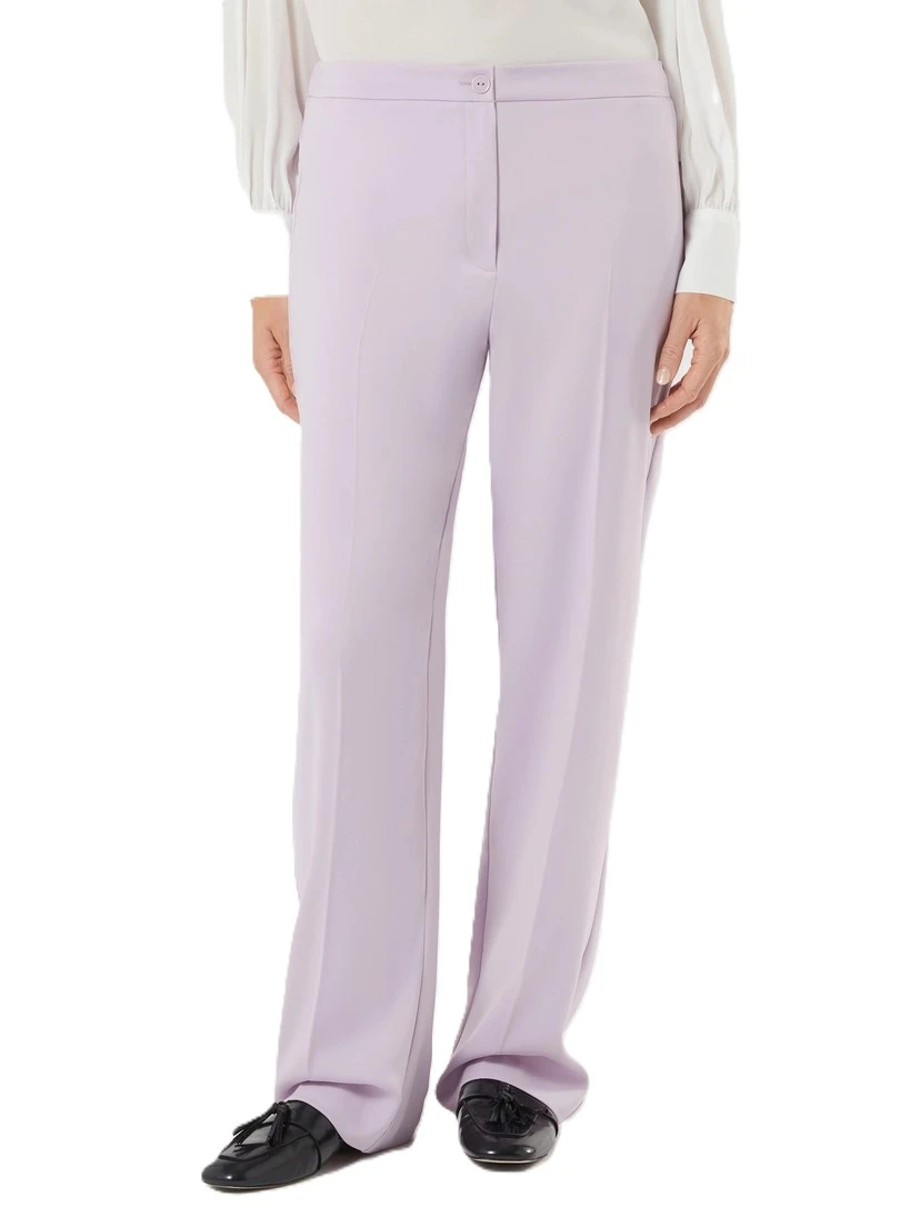 PANTALONE PALAZZO FLUIDO ELASTICIZZATO IN VITA DONNA LILLA