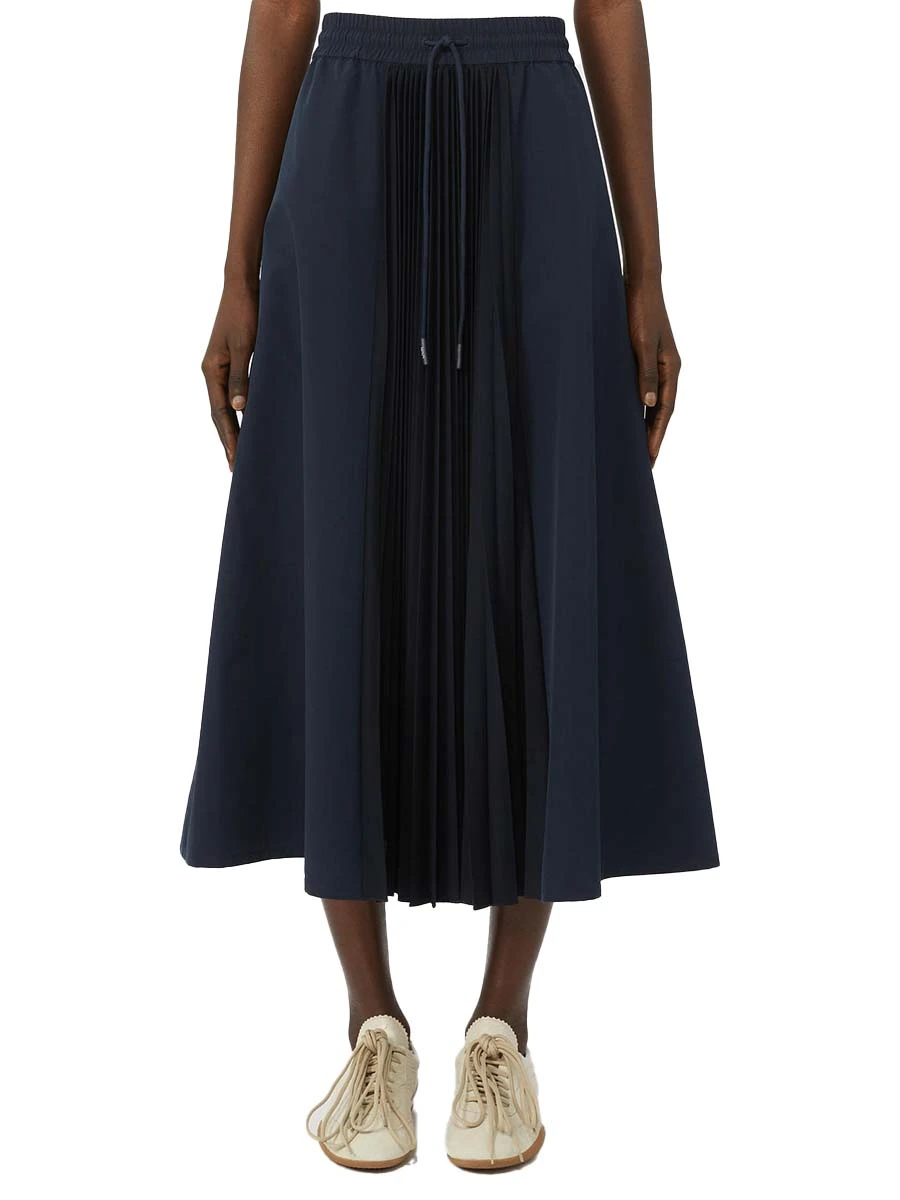 GONNA LUNGA LINEA SVASATA DONNA BLU