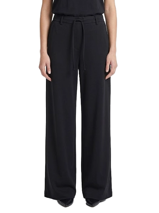 PANTALONI PALAZZO CON COULISSE E TASCHE ALLA FRANCESE DONNA NERO
