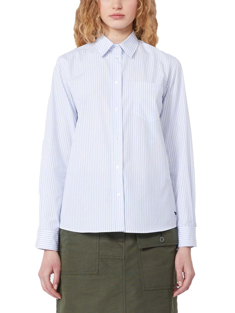 CAMICIA FANTASIA RIGHE DONNA BIANCO