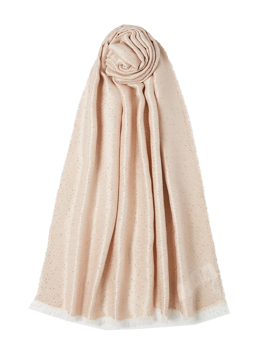 STOLA IN VISCOSA CON PAILLETTES DONNA ROSA