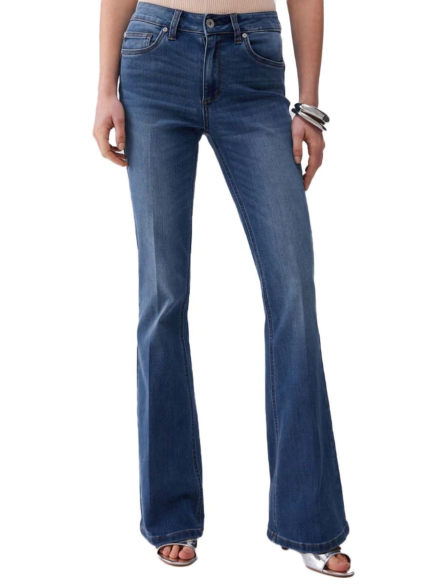 ZEANS A ZAMPA VITA ALTA DONNA BLU JEANS