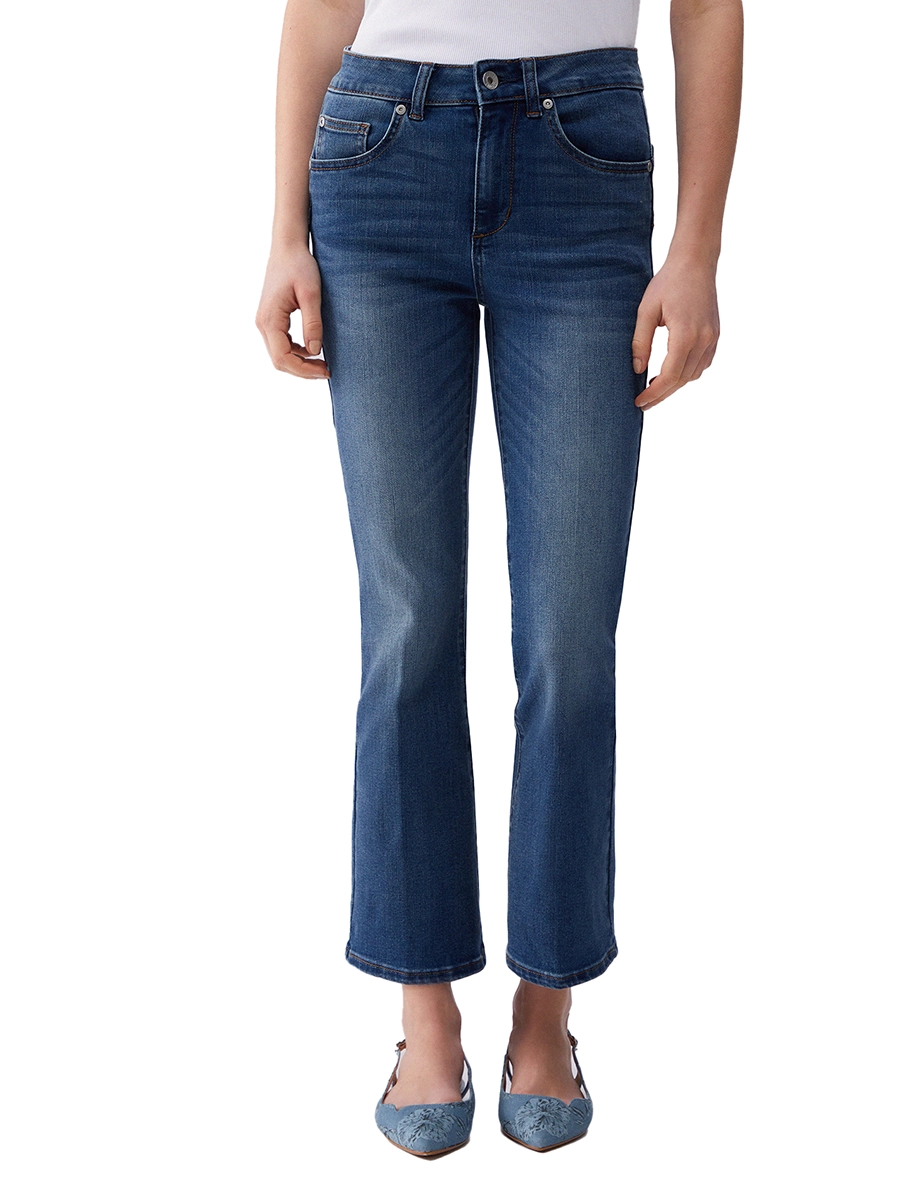 JEANS A ZAMPA CON TAGLIO CROPPED SONNA BLU JEANS