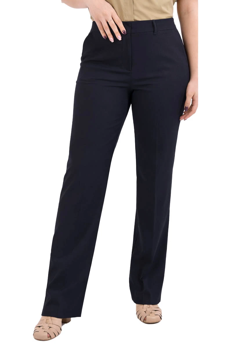 PANTALONE PALAZZO IN TELA MISTO VISCOSA DONNA BLU