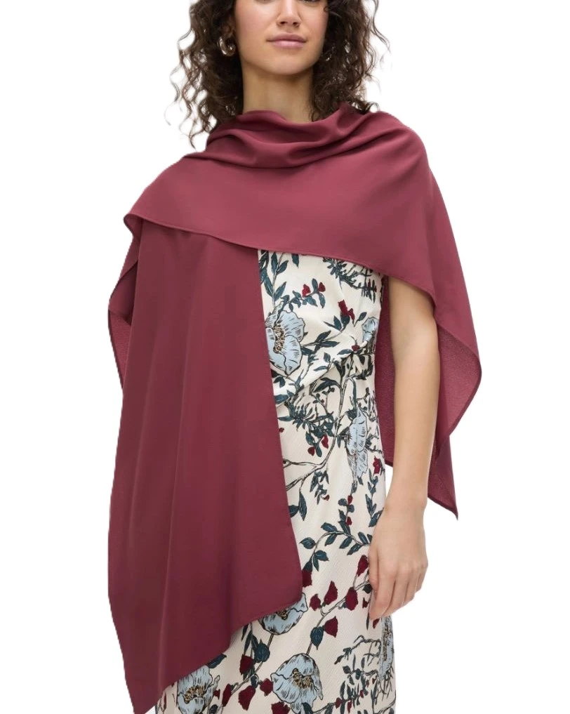 COPRISPALLE IN MISTO SETA DA ANNODARE DONNA BORDEAUX