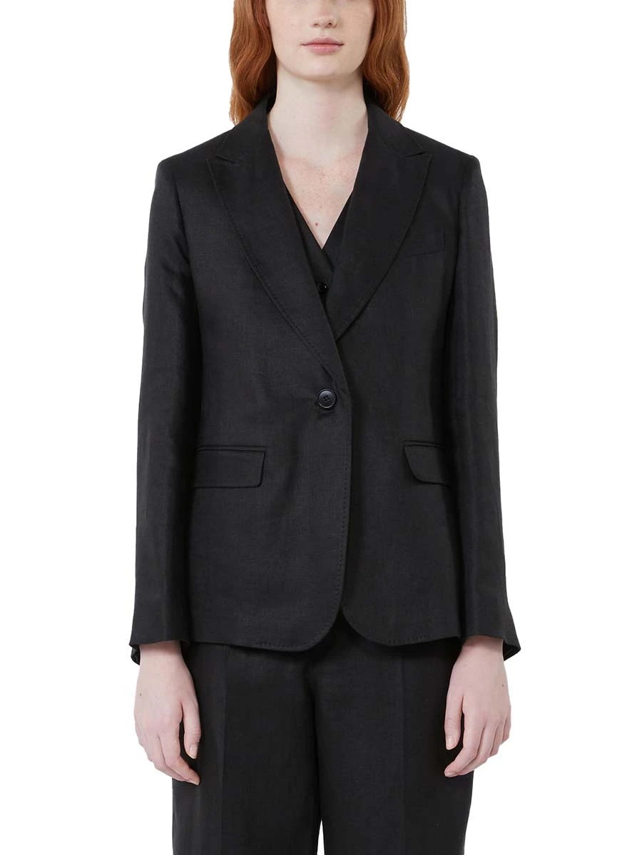 BLAZER MONOPETTO BOTTONE SINGOLO DONNA NERO