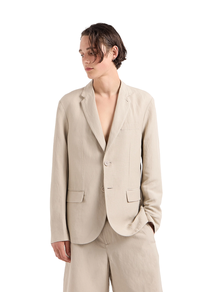 GIACCA MONOPETTO UOMO BEIGE