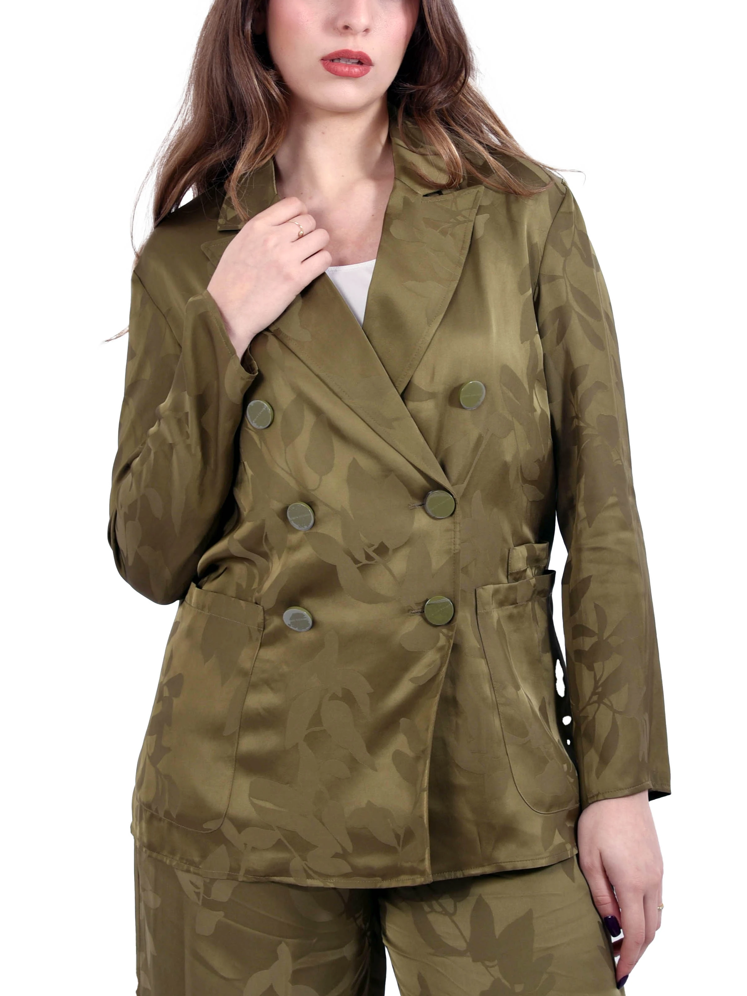 BLAZER CHIUSURA DOPPIOPETTO DONNA VERDE