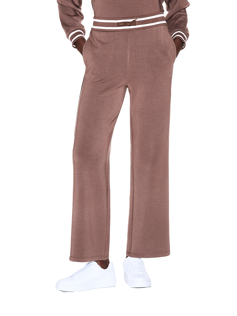 JOGGERS  IN MISTO VISCOSA DONNA MARRONE