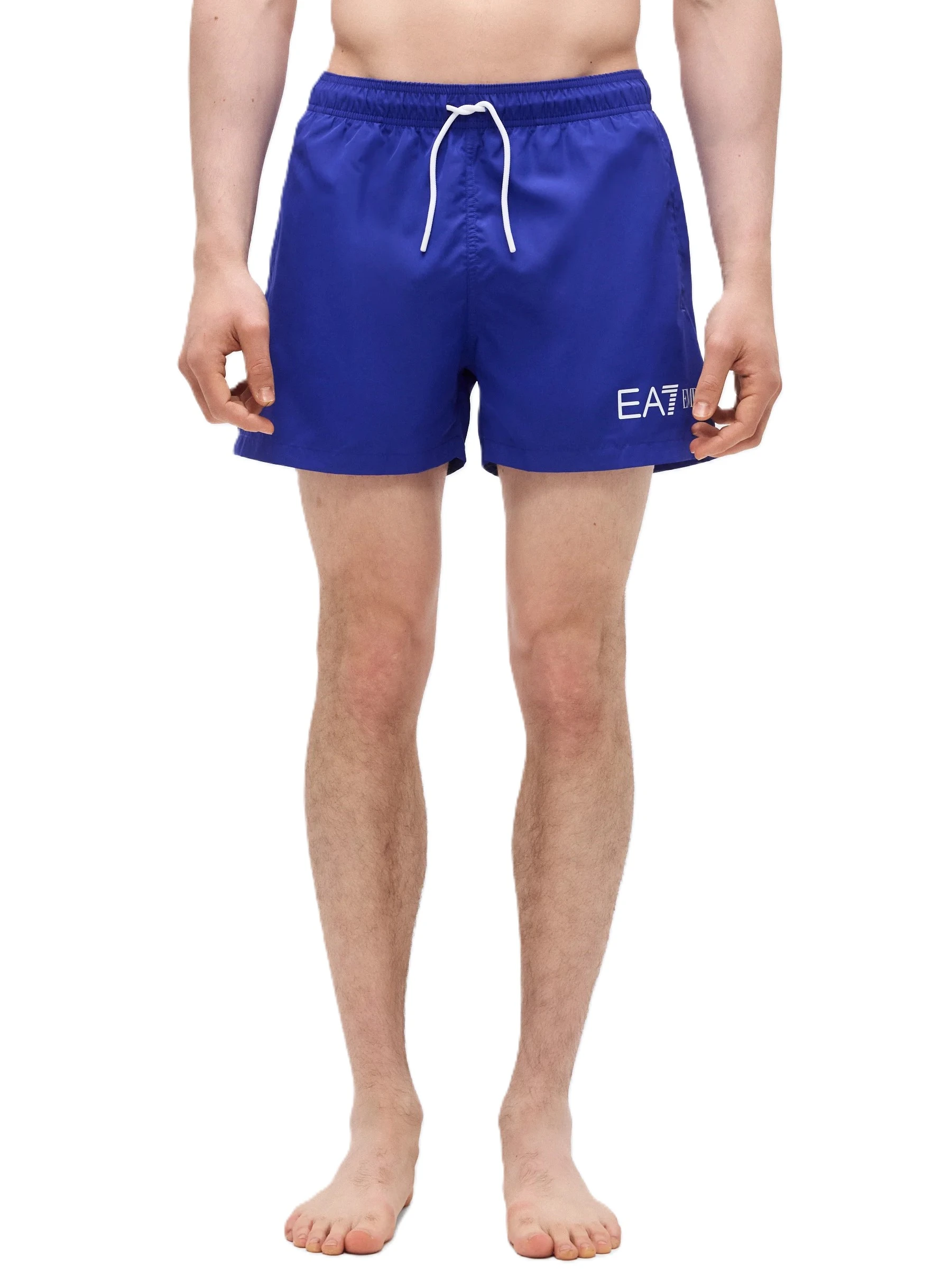 COSTUME BOXER CON FASCIA ELASTICA CON COULISSE UOMO BLU SCURO