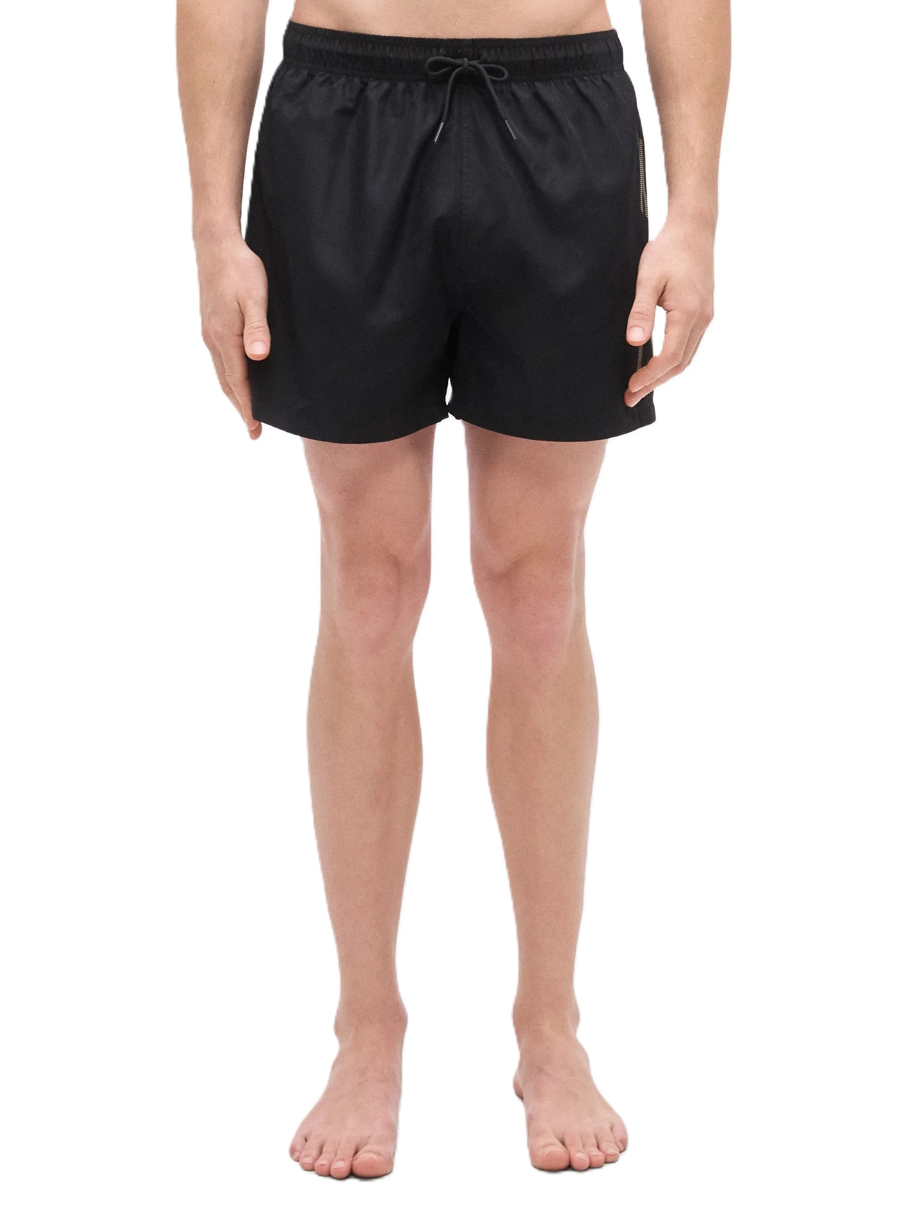 COSTUME BOXER CON FASCIA ELASTICA CON COULISSE UOMO NERO
