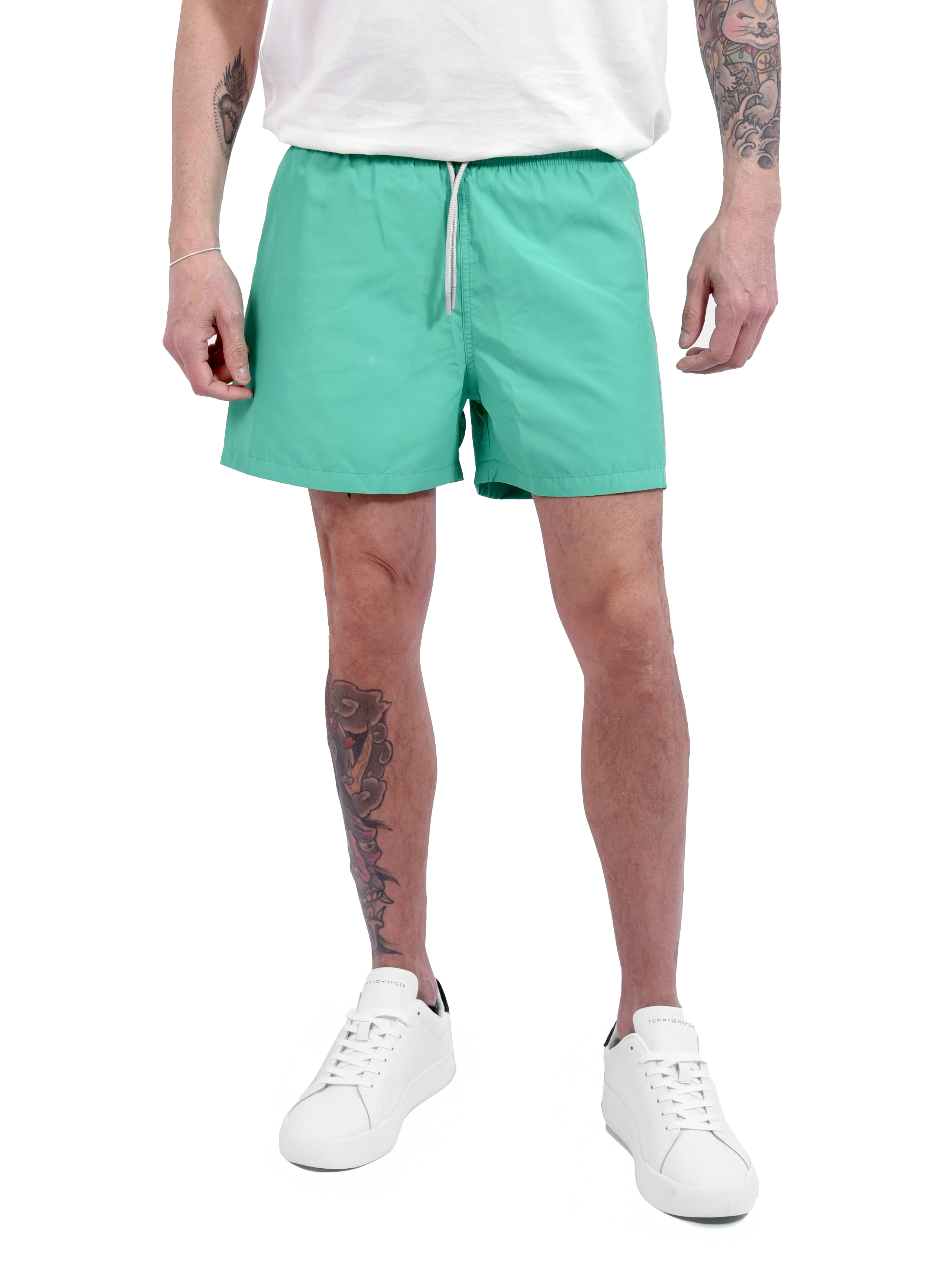 COSTUME BOXER CON COULISSE E FODERA IN RETE UOMO VERDE