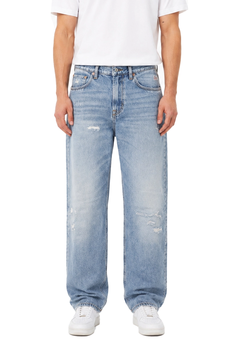 JEANS REGULAR LINEA AMPIA UOMO BLU