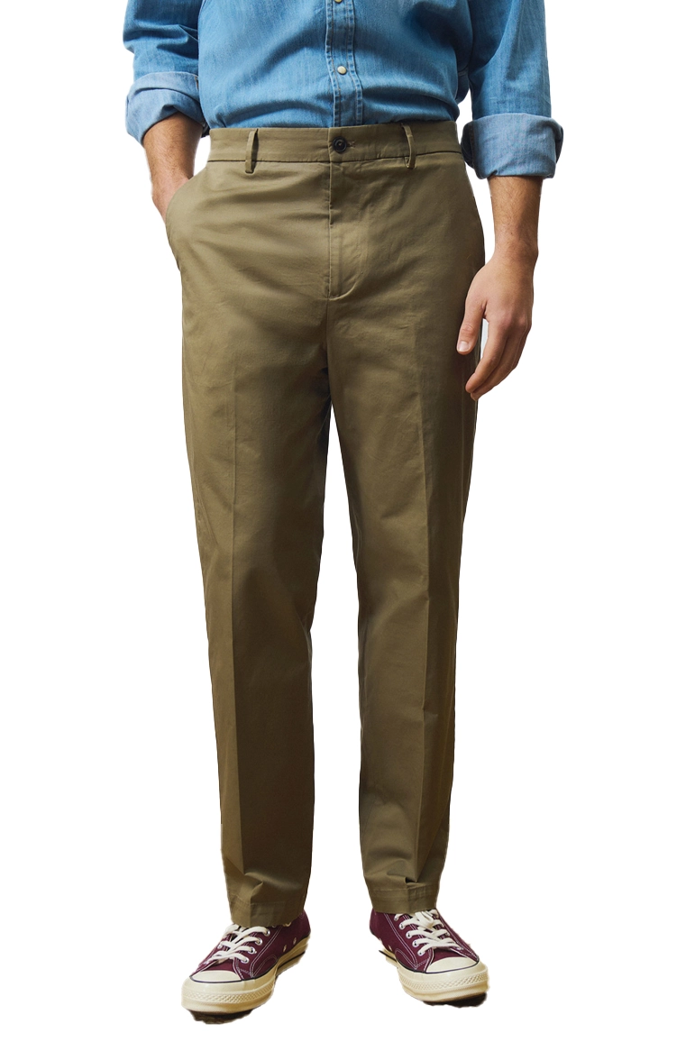 PANTALONI CHINO IN COTONE MODELLO STARCK UOMO VERDE