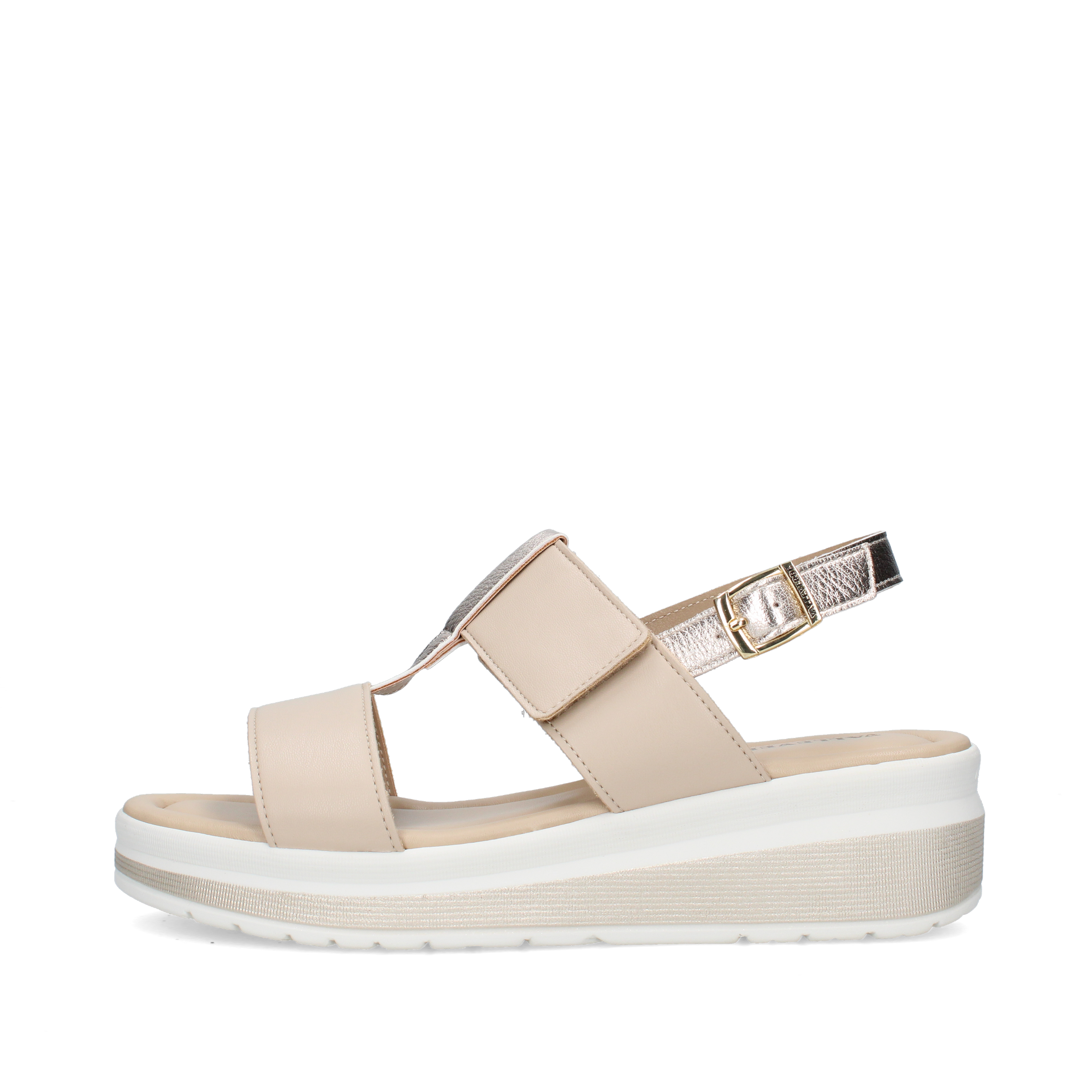 SANDALI CON ZEPPA VMI102M DONNA BEIGE