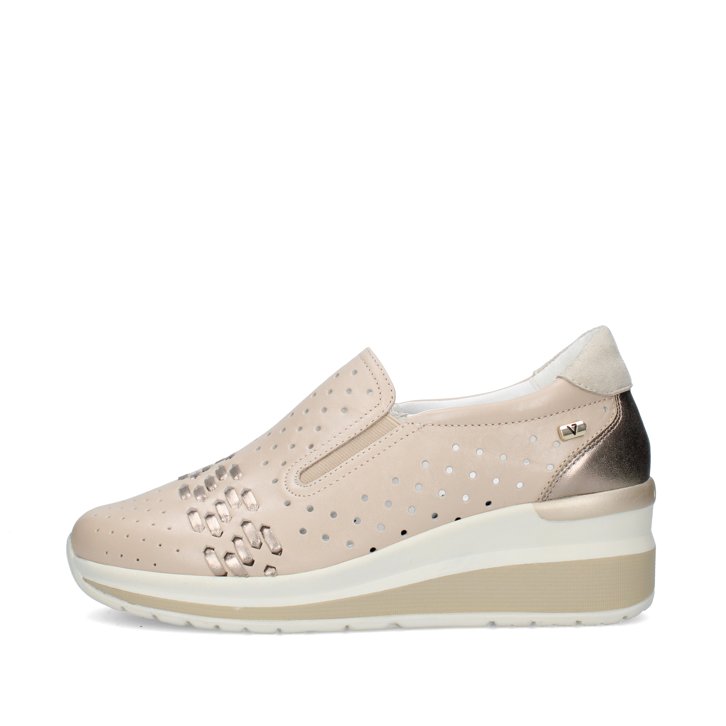SNEAKERS SLIP ON VVCA101F DONNA BEIGE