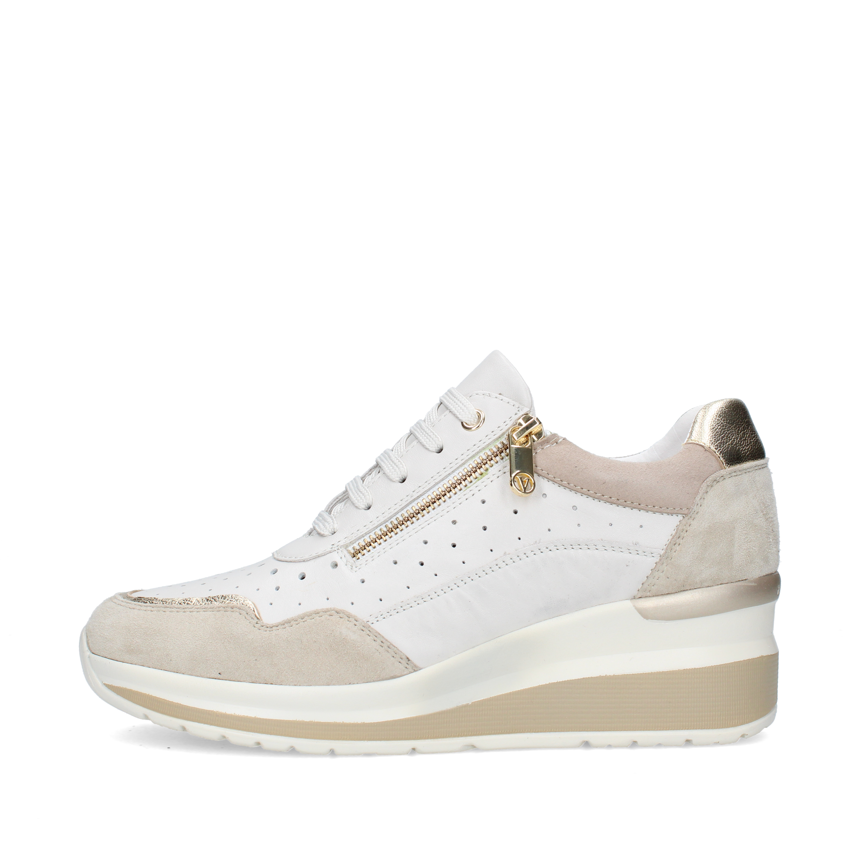 SNEAKERS CON ZEPPA VVCA153W DONNA BIANCO BEIGE