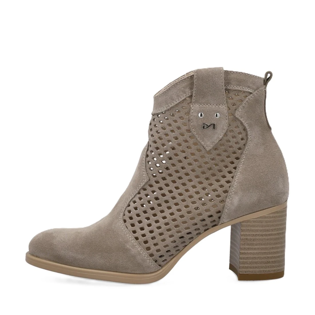 STIVALETTI TACCO BASSO E615110D DONNA BEIGE