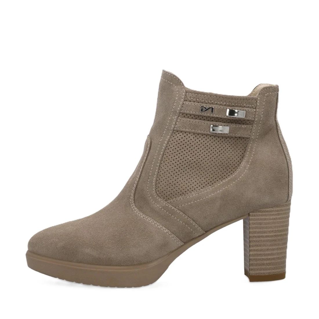 STIVALETTI TACCO BASSO E615081D DONNA BEIGE