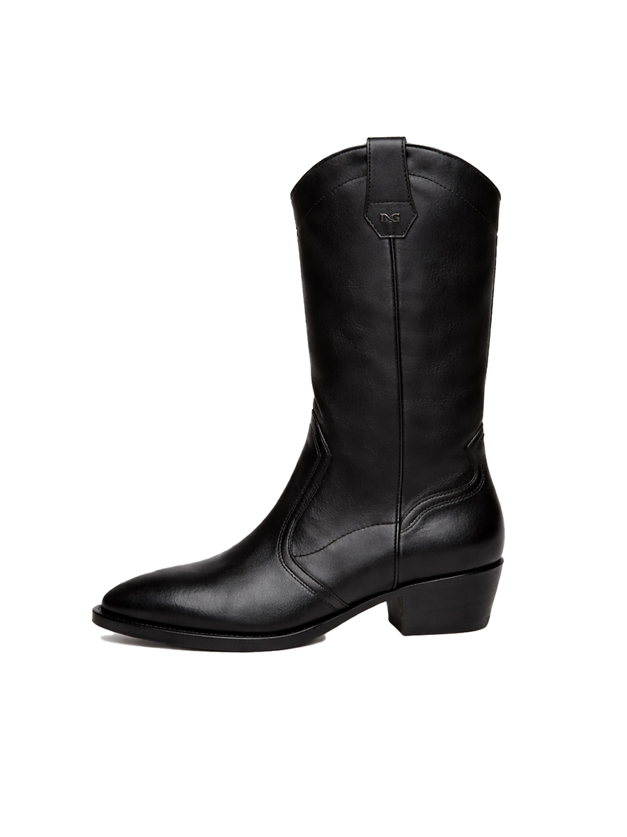 STIVALI TACCO BASSO SAUVAGE  I308282D DONNA NERO