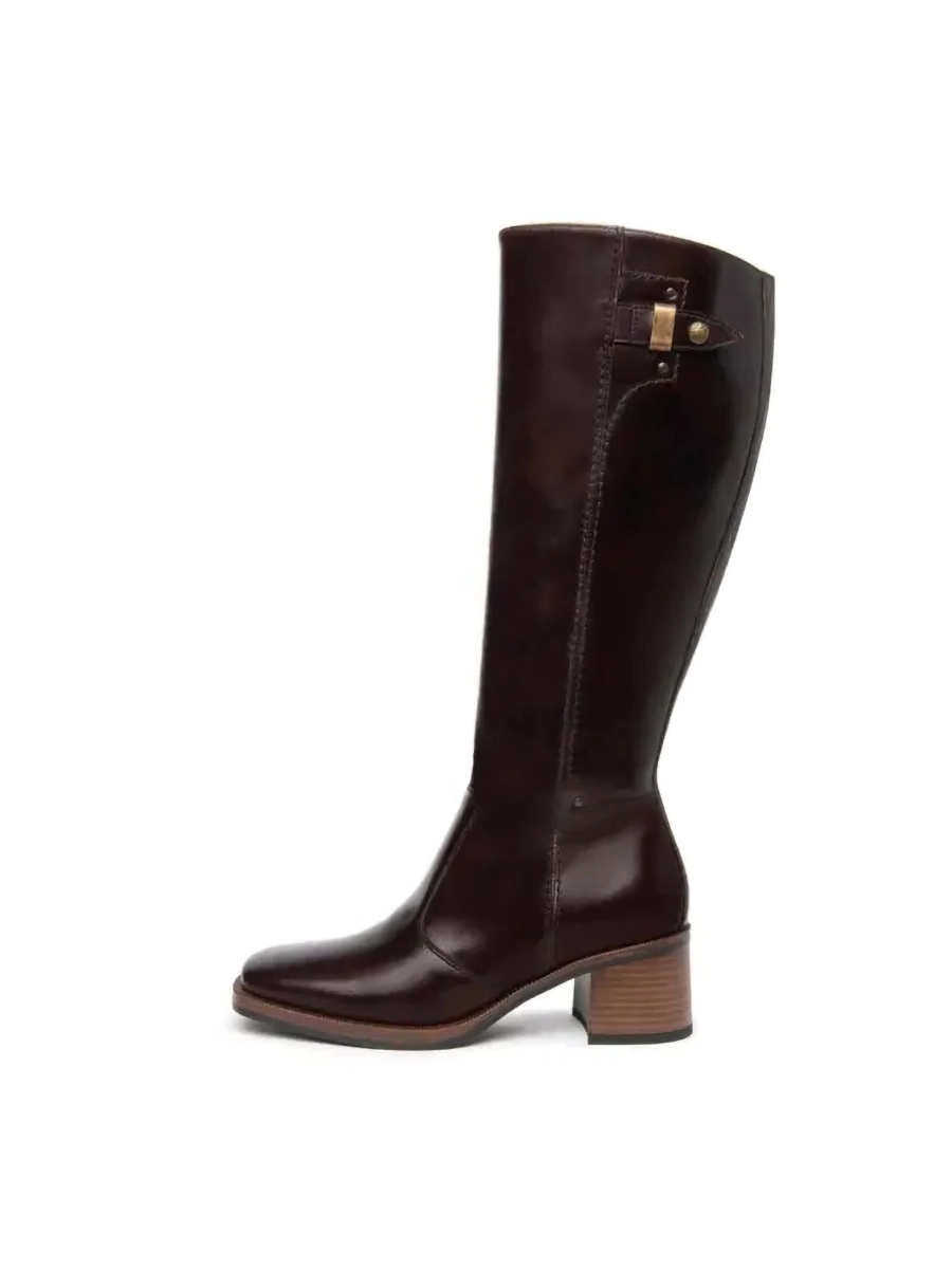 STIVALI TACCO BASSO I308860D DONNA MARRONE