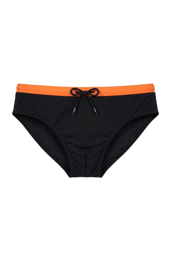 COSTUME SLIP CON BANDA E DETTAGLI FLUO UOMO NERO
