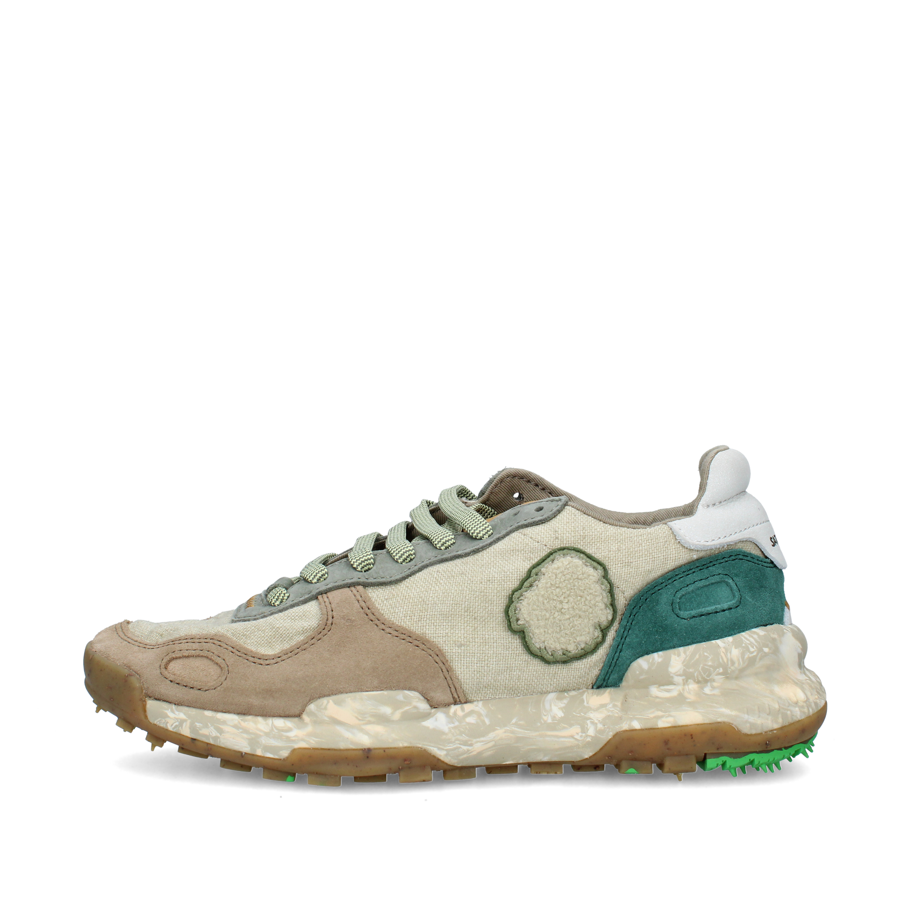 SNEAKERS BASSE CHACRONA-LINEN UOMO VERDE CHIARO