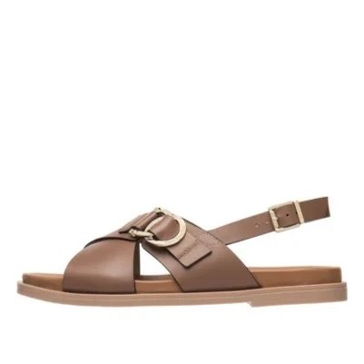 SANDALI E615933D DONNA CUOIO