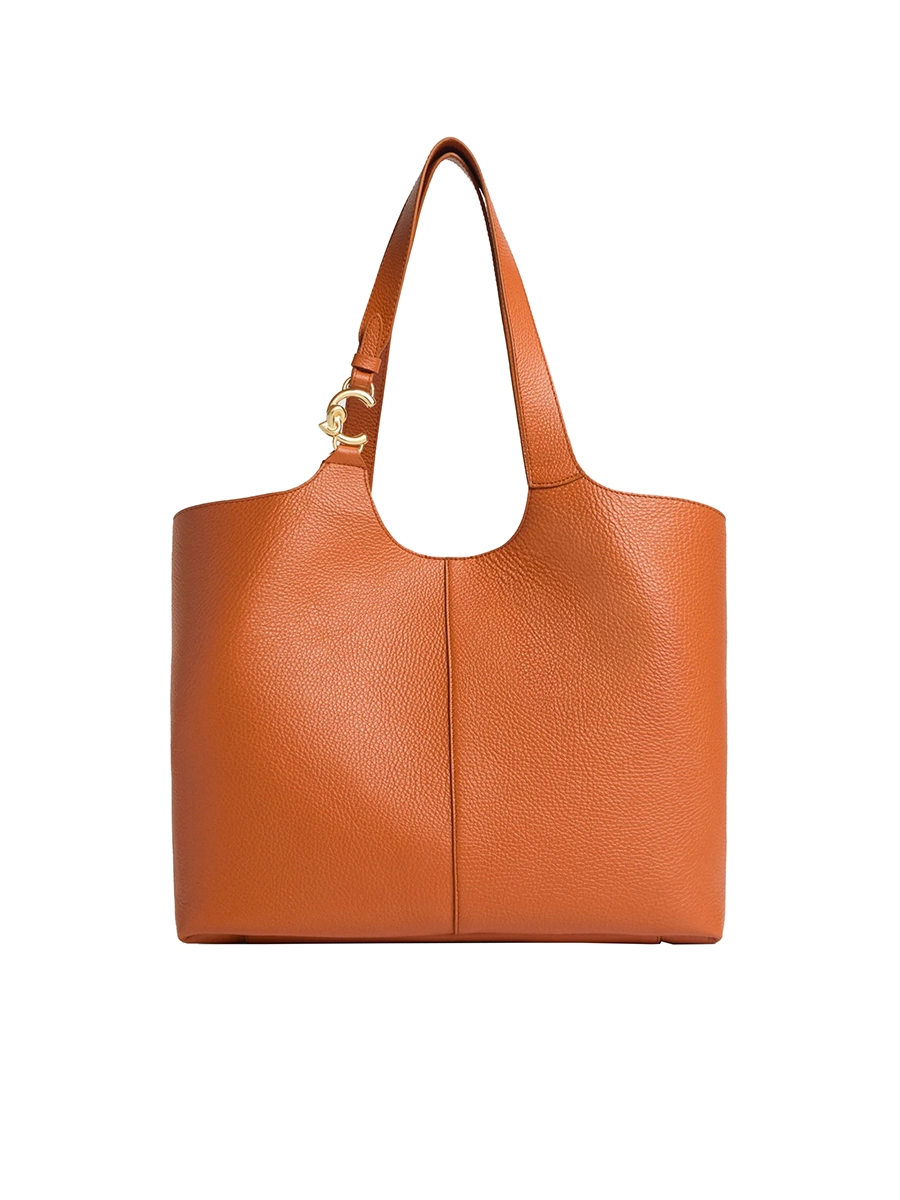 BORSA A SPALLA C-EASY LARGE E1SHA110101 DONNA ARANCIO
