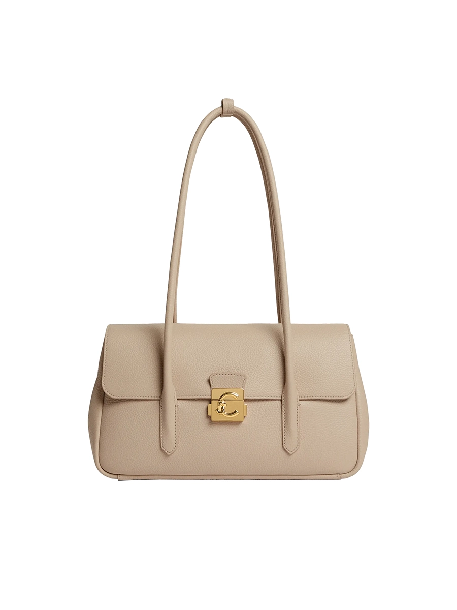 BORSA A SPALLA C-ME LOCK E1U4K120301 DONNA ECRU