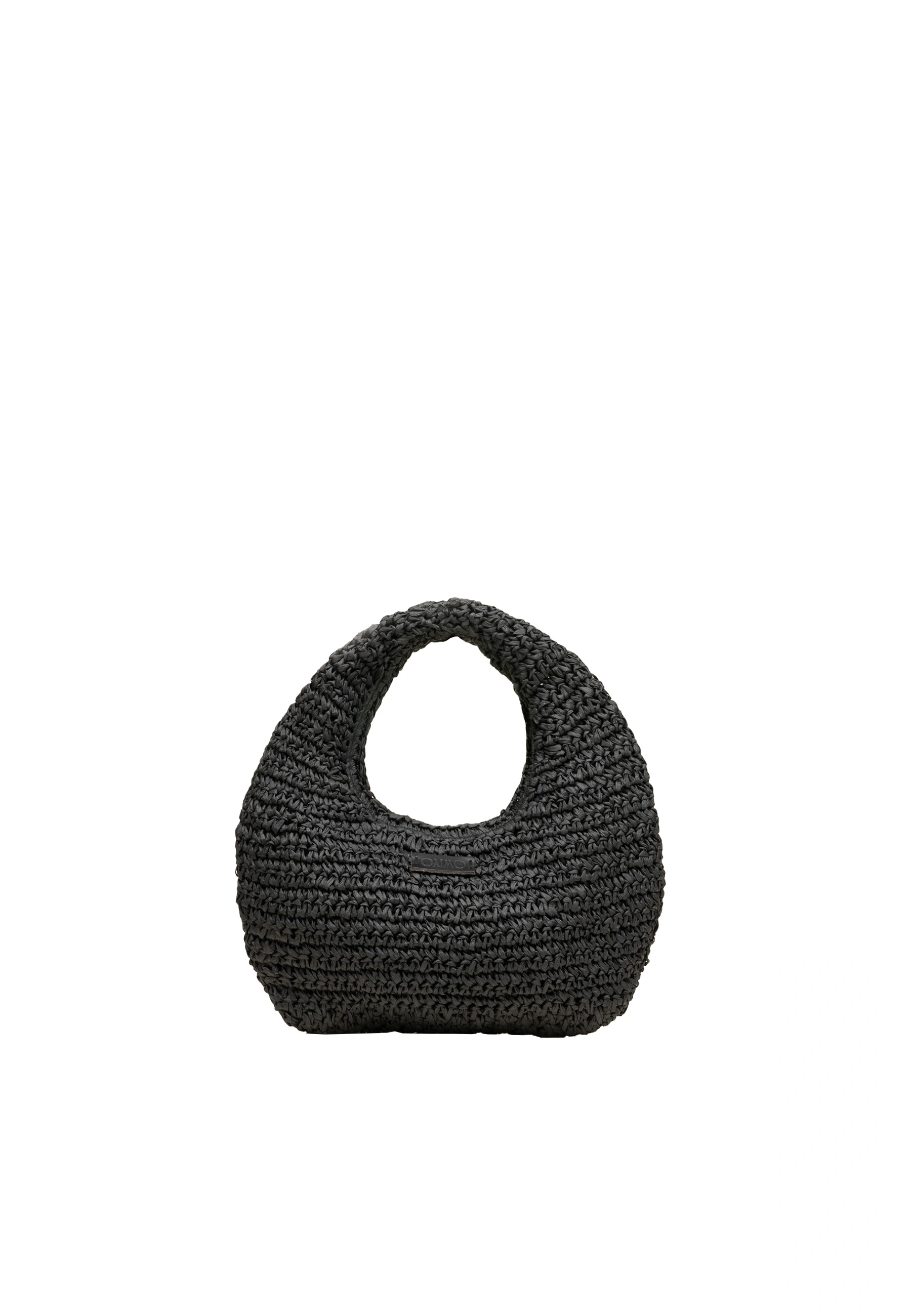 BORSA A MANO REDONDO DONNA NERO