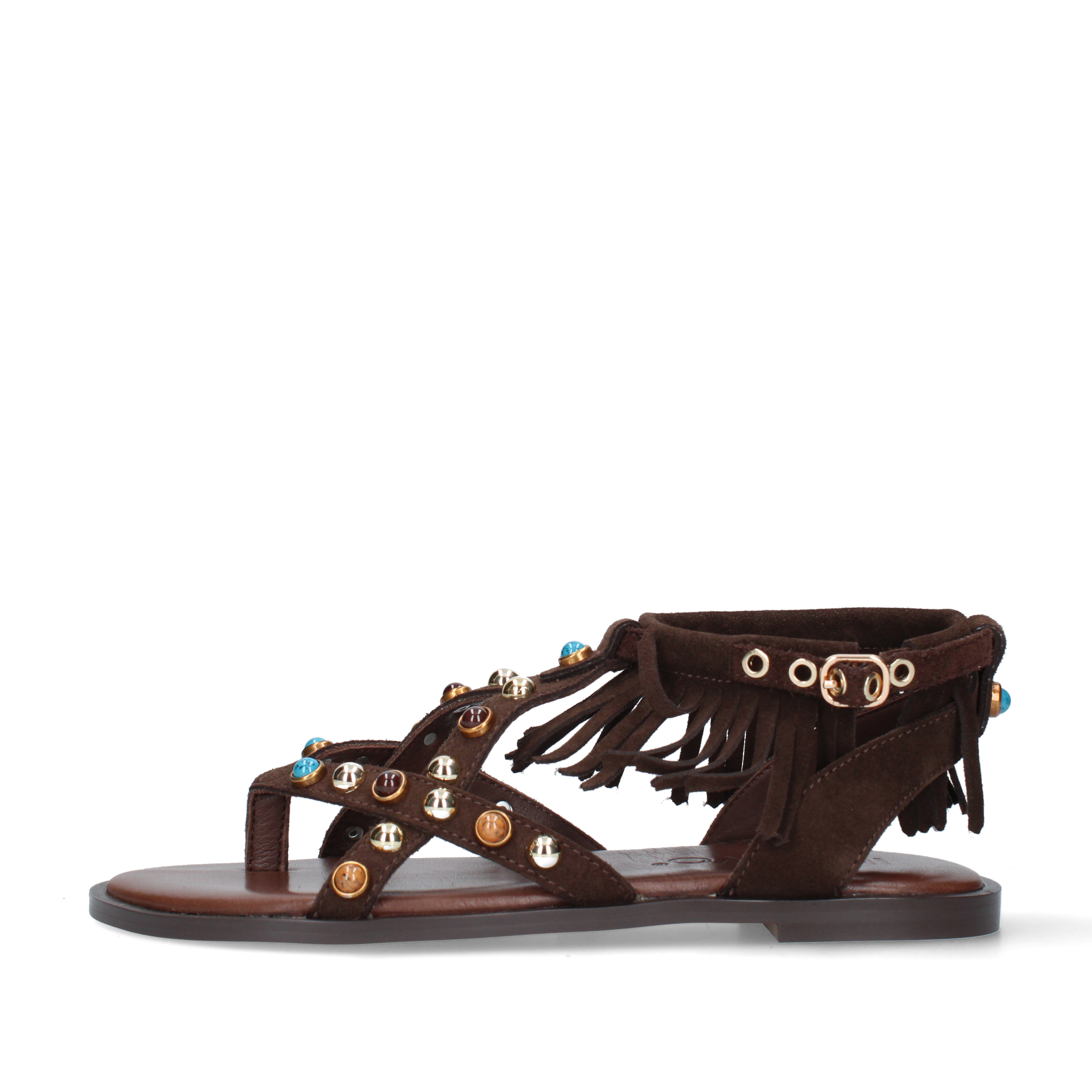 SANDALI E34009 DONNA MARRONE