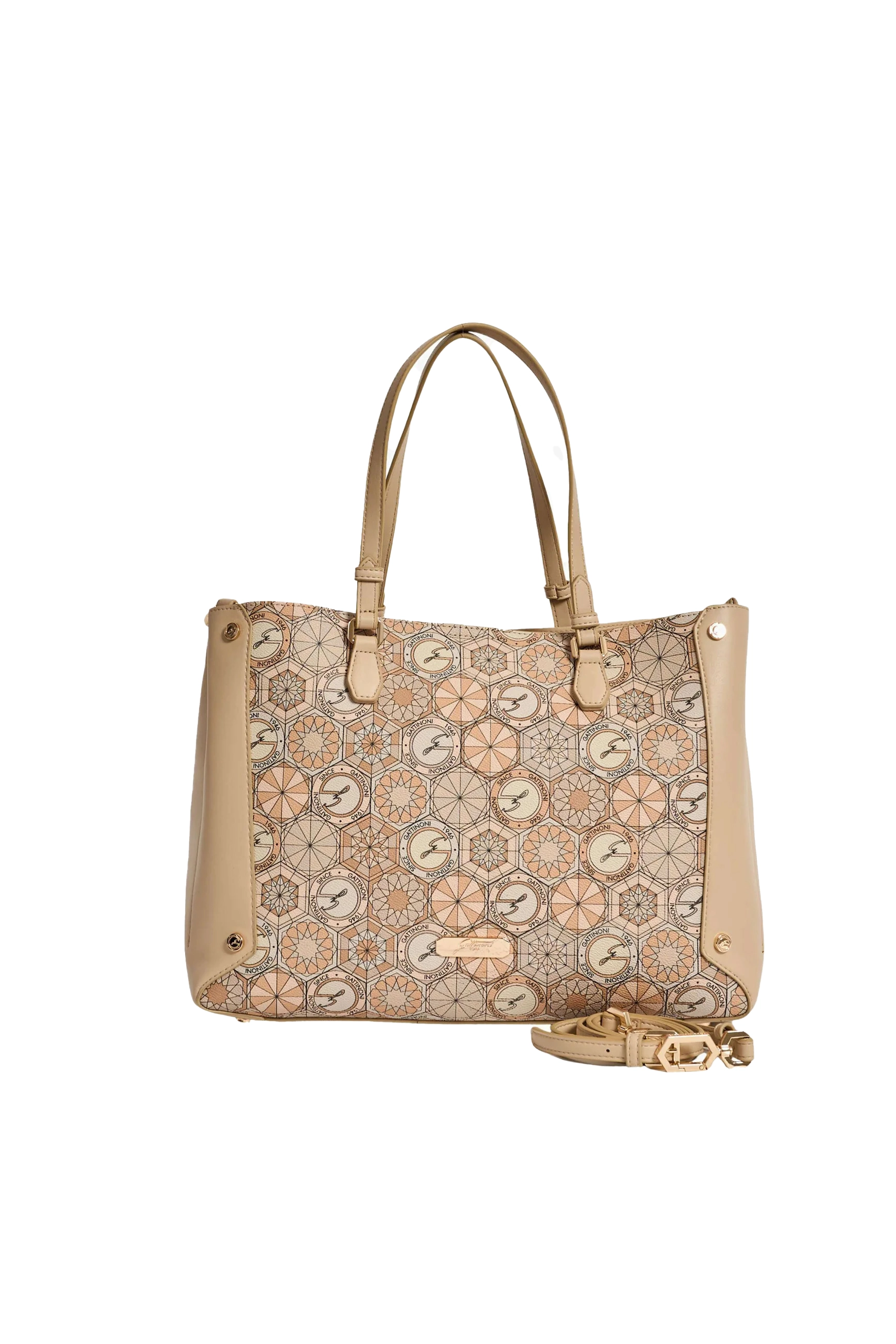 BORSA A SPALLA BENTD8837WZ DONNA BEIGE