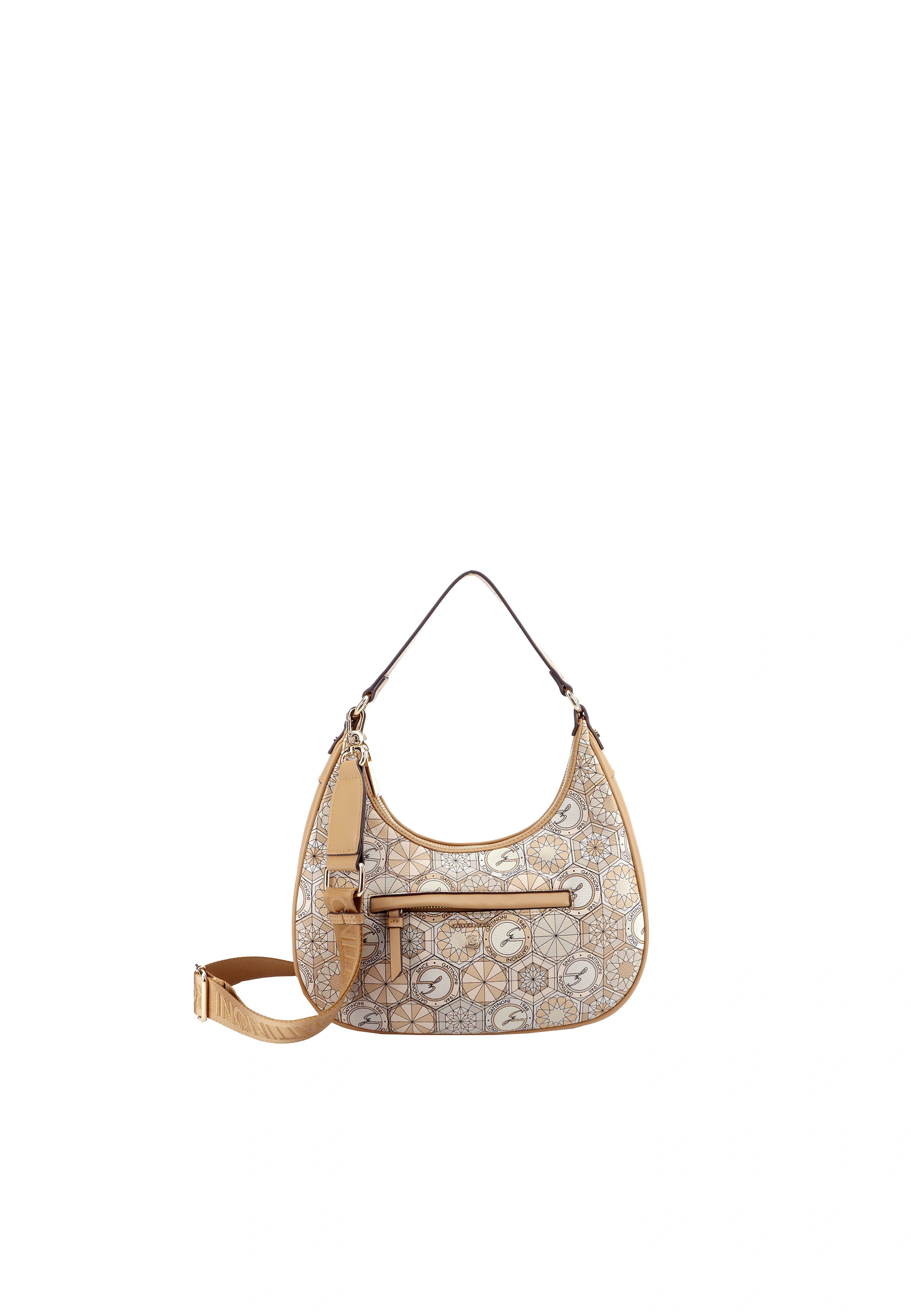 BORSA A SPALLA BENTD8795WZ DONNA BEIGE