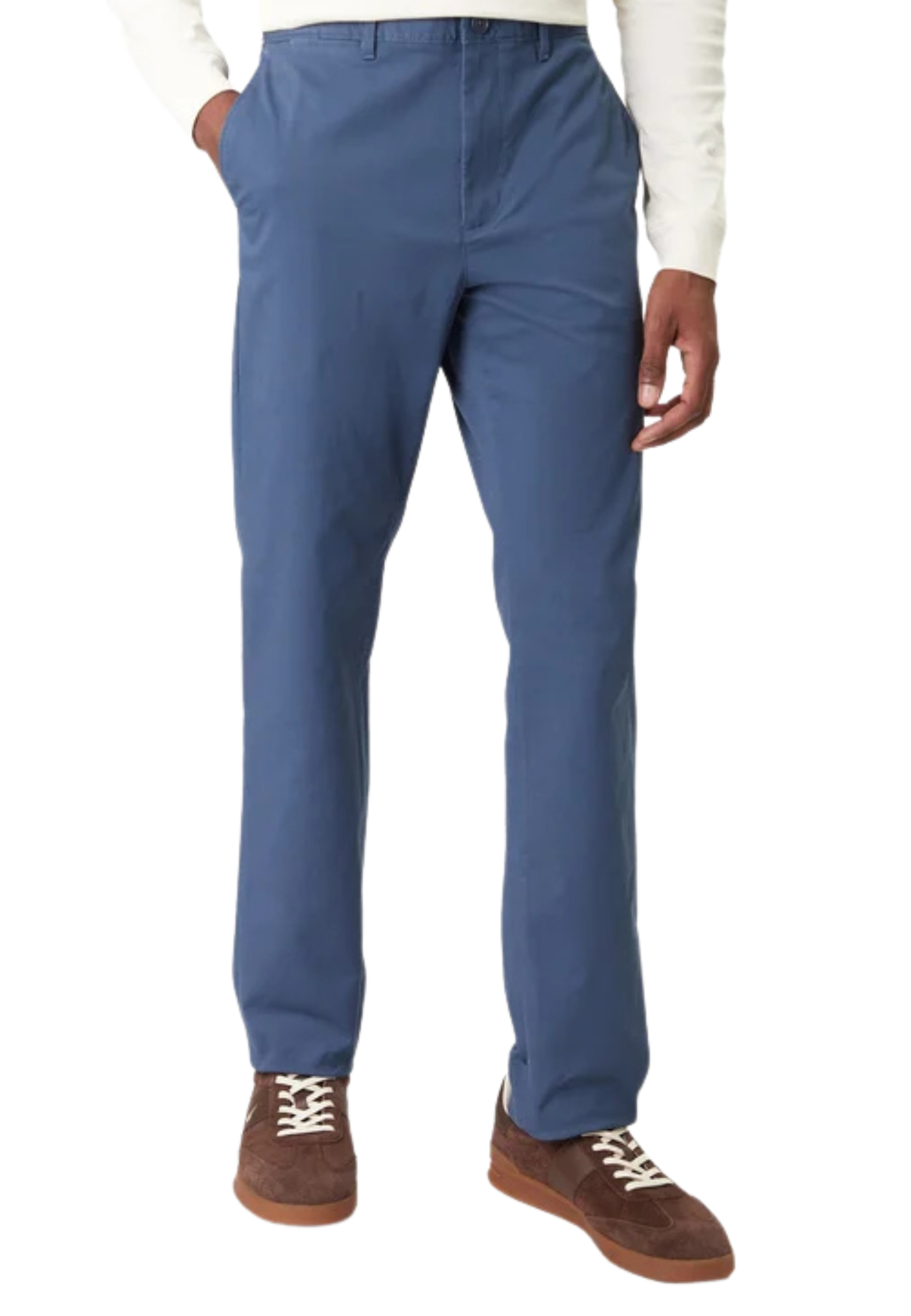 PANTALONI CHINO GAMBA DRITTA UOMO BLU