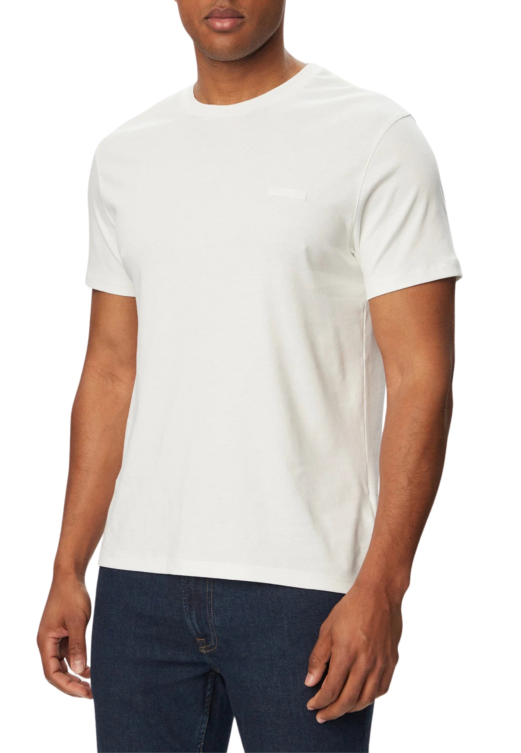 T-SHIRT MANICA CORTA GIROCOLLO SLIM UOMO BIANCO