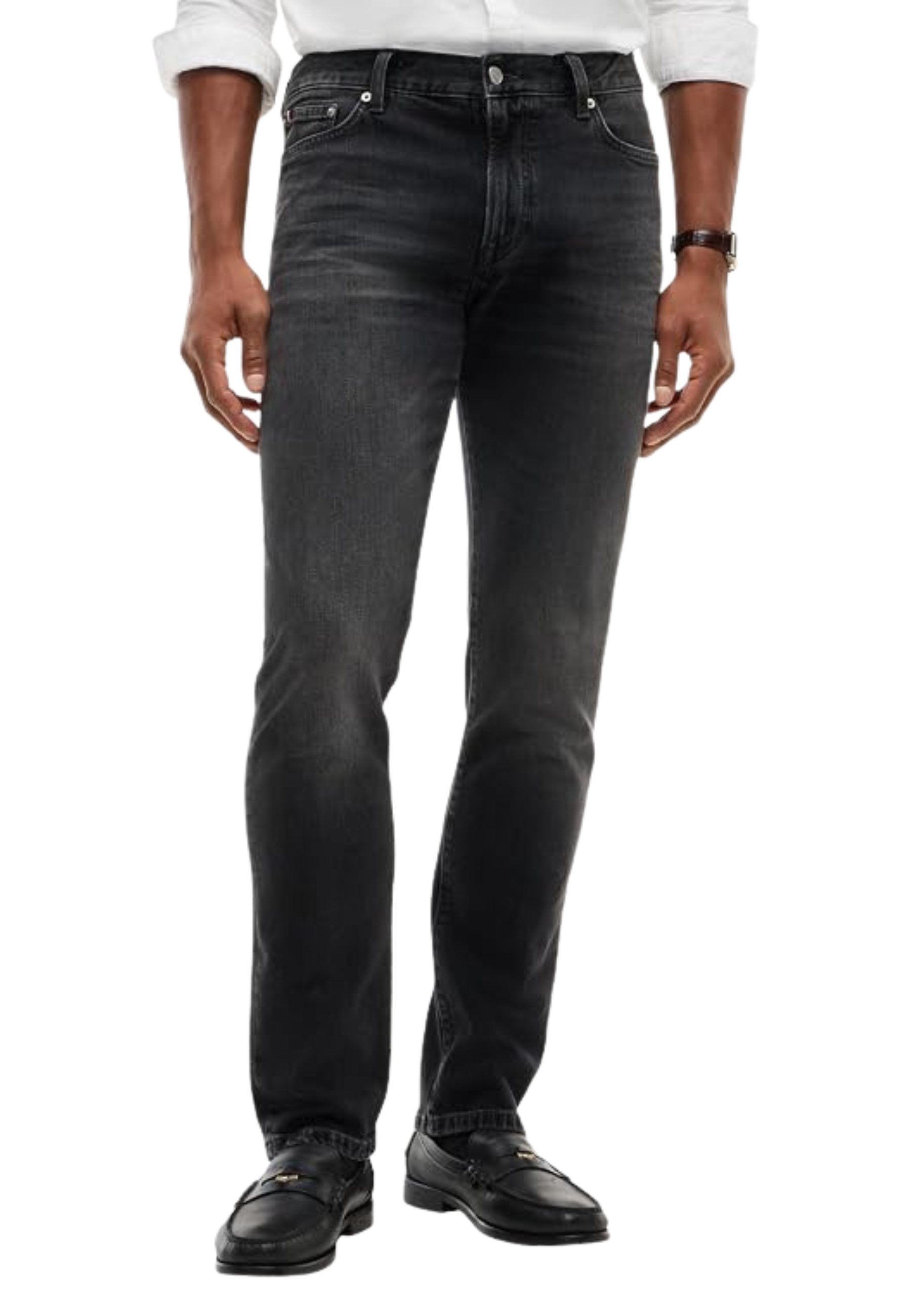 JEANS REGULAR CINQUE TASCHE UOMO GRIGIO SCURO