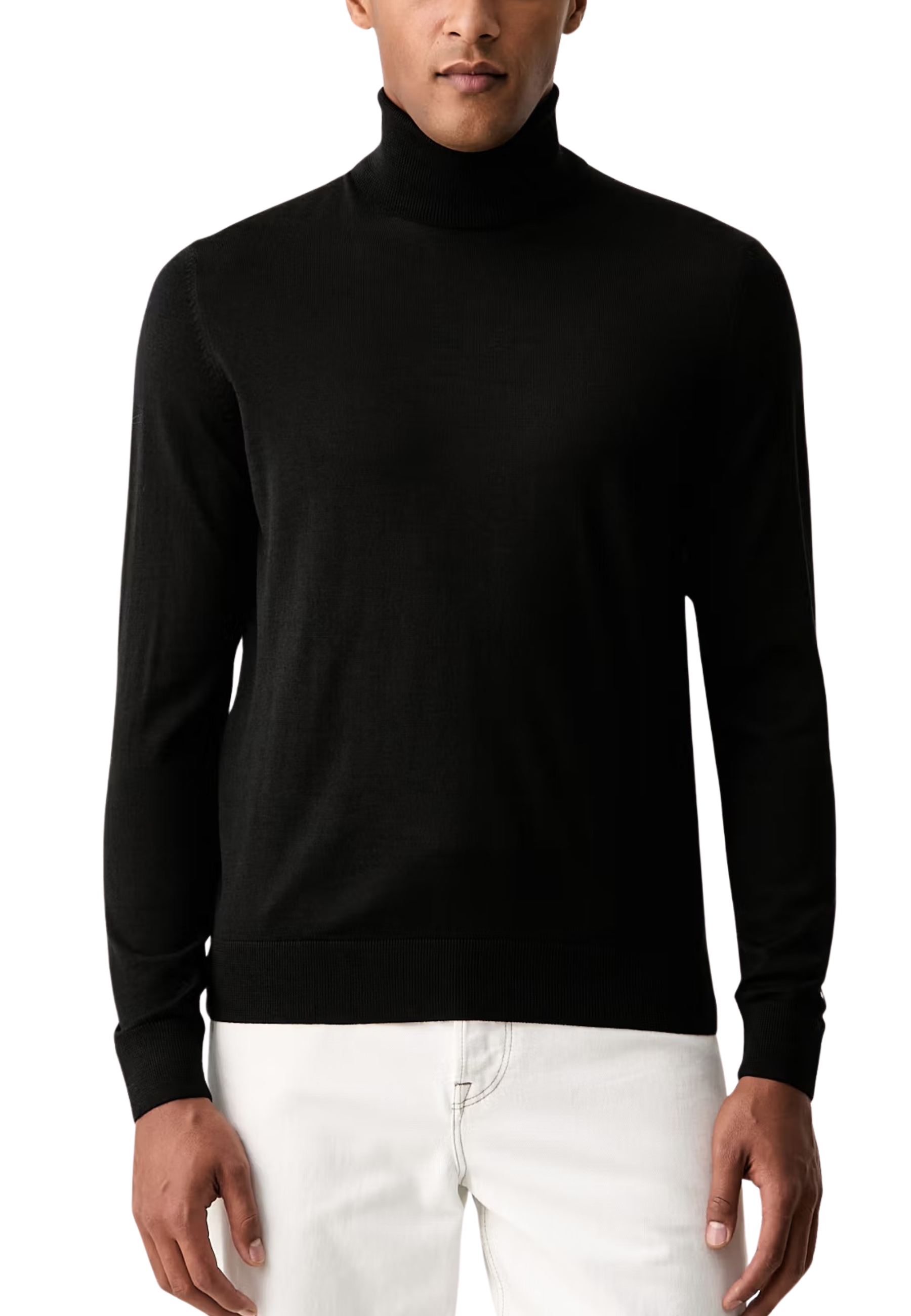 MAGLIA DOLCEVITA IN LANA UOMO NERO