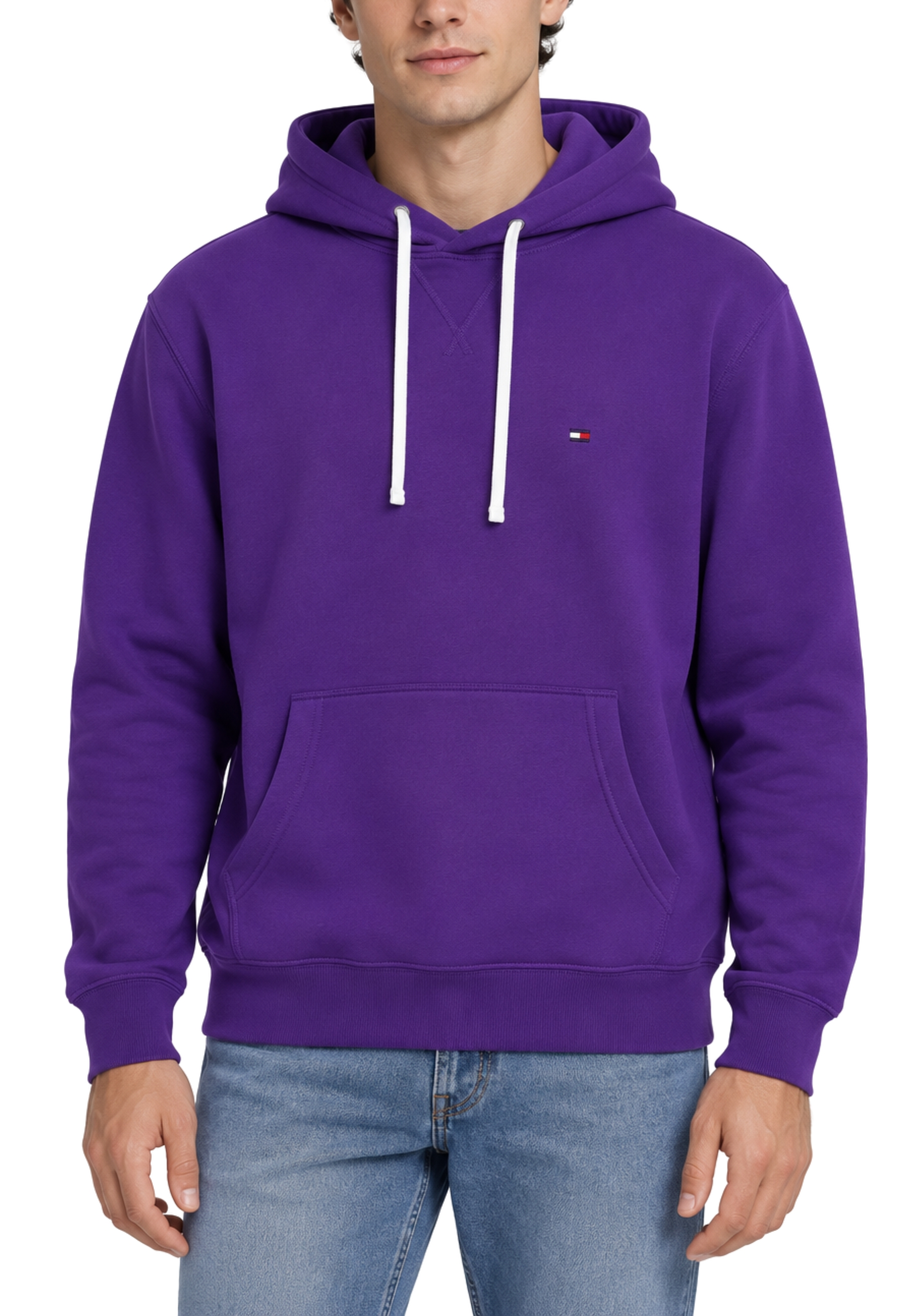FELPA CON CAPPUCCIO UOMO VIOLA